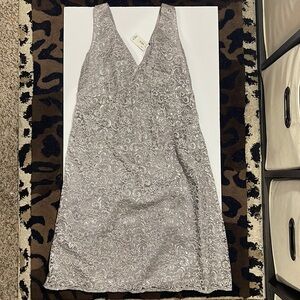 The Limited - Dress Size 8 - Metallic Lace w/ Bow Back - $98 Retail!! NWT